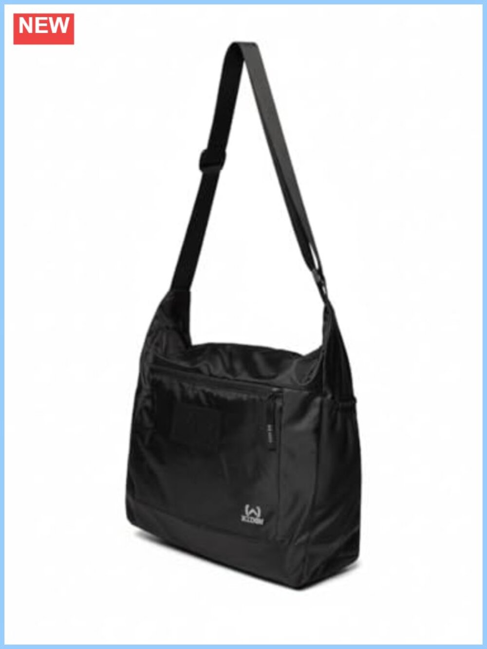 Lightweight Water-Repellent Crossbody Sling Bag PU-Coated Polyester Ripstop